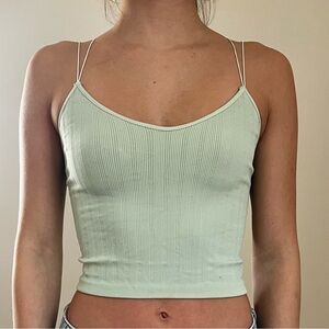 Full Tilt tank 
light green 
cross back
size M/L but fits like a small